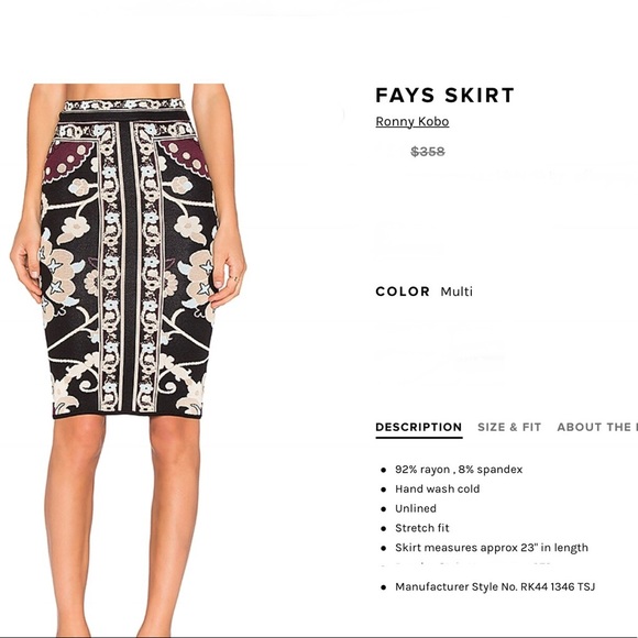 Fay’s skirt and Elyon crop top Ronny Kobo - Picture 9 of 10